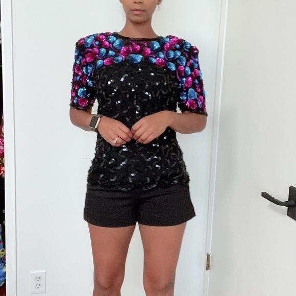 Vintage Sequin Stenay Blouse - Picture 7 of 17